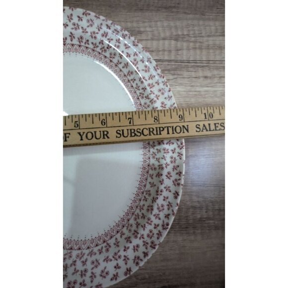 Vintage English Ironstone Tableware "Provence Red" Oval Platter 11.5" x 9" " - Picture 6 of 6